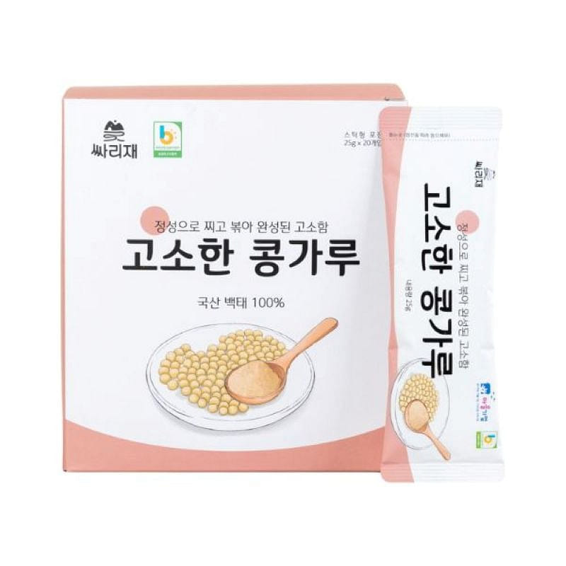 싸리재 국산 고소한 콩가루 (25g x 20봉) 25 그램