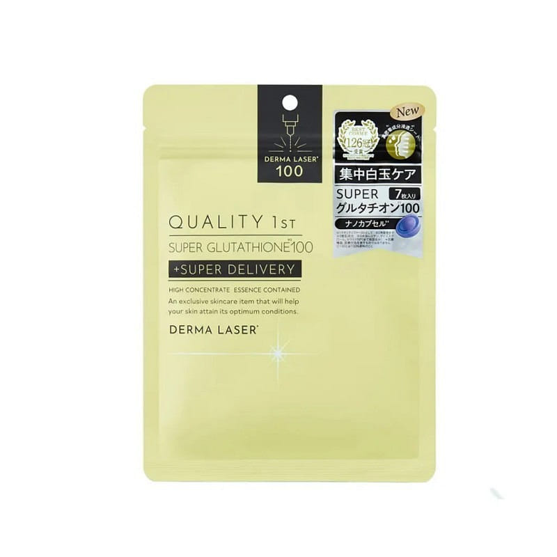 日本 QUALITY FIRST 皇后的秘密 新品 白玉美肌透明感 集中护理面膜 7枚入 1 份