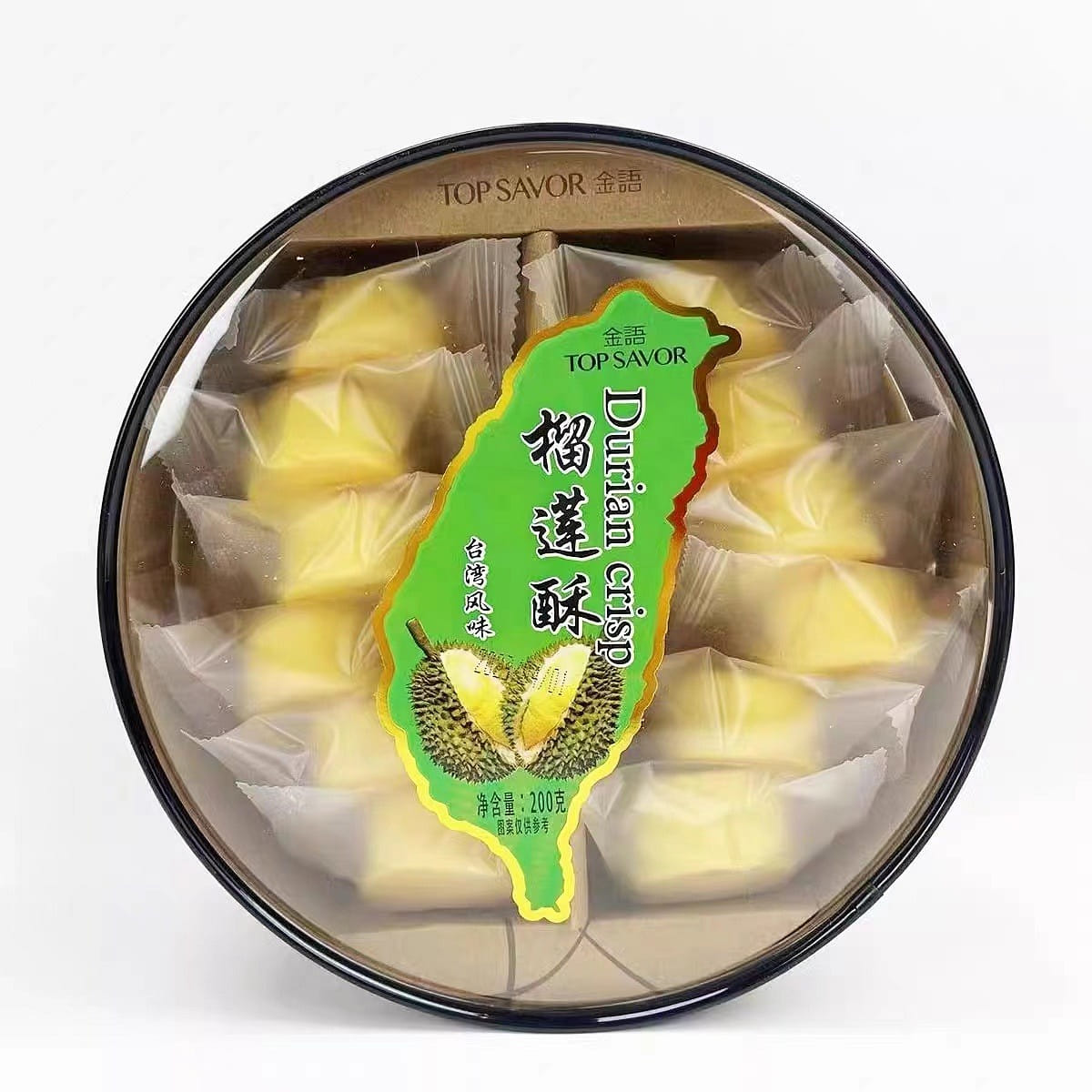 Fujian Specialties,Durian crisp,12pcs/box,3 Flavors,Traditional Confectionery 200 กรัม