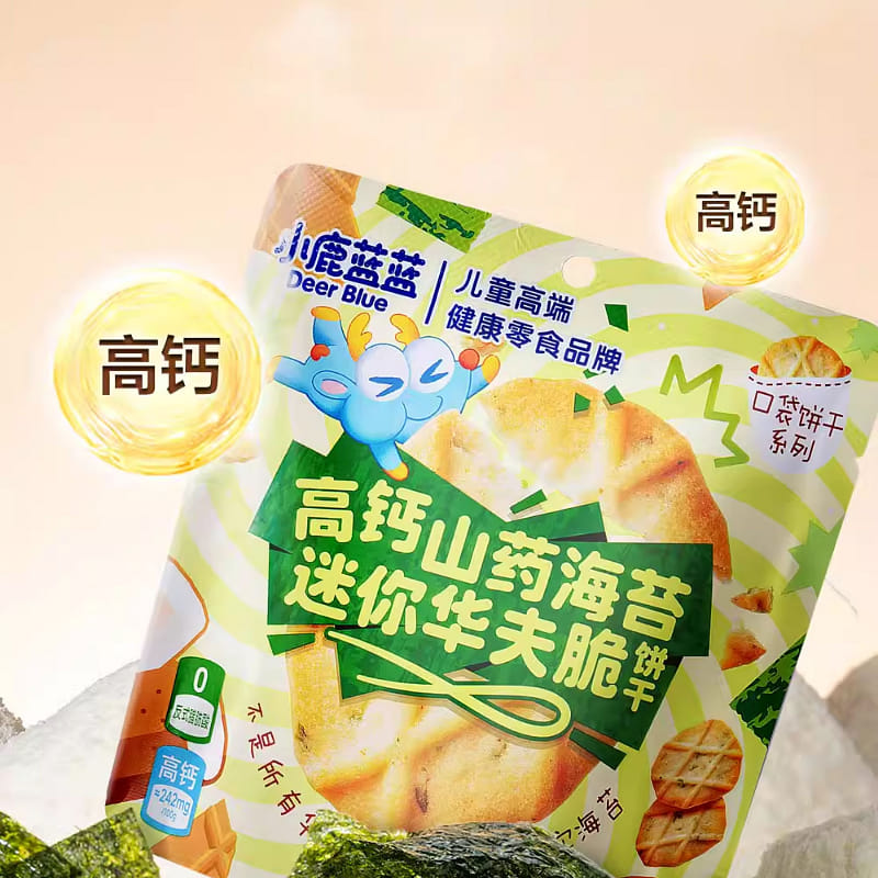 小鹿蓝蓝山药海苔华夫脆饼 42g*3袋 126 克