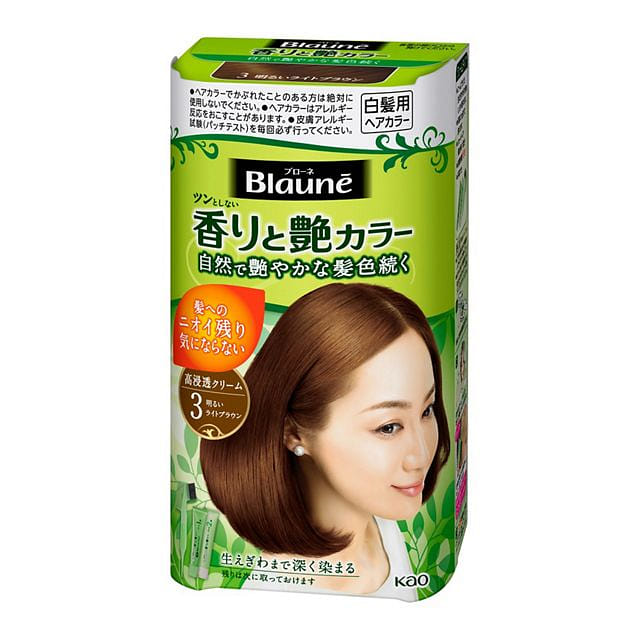 KAO Blaune Hair Dye Shiny Light Brown 40g*2 1 개