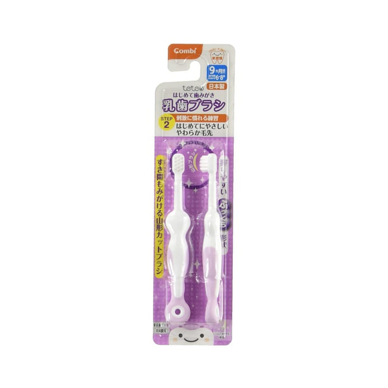 Combi Teteo Baby Toothbrush Step 2 2pieces 1 개