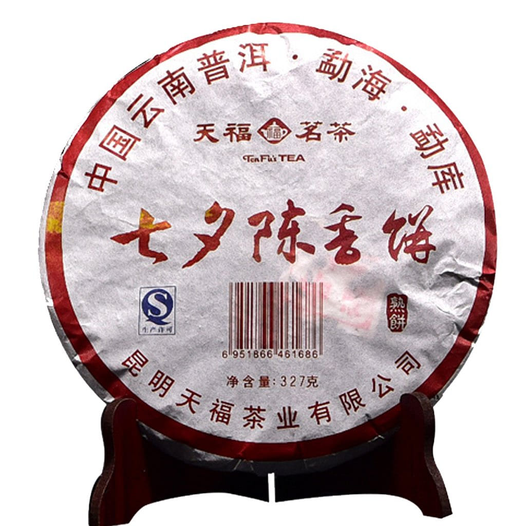 China [Tenfu Tea] Qixi Chenxiang (Pu'er Cooked Cake)(327g/11.5oz) 1 個