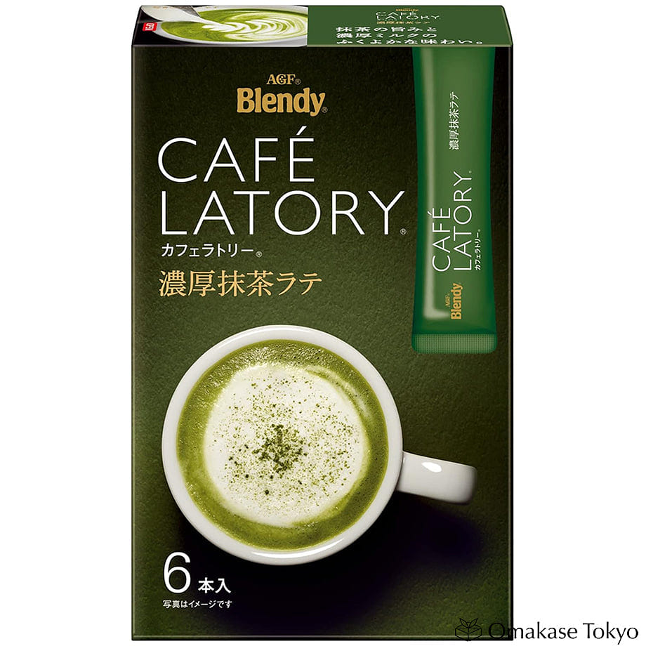 AGF Blendy Matcha Green Tea Latte Powder 6 Sticks 92 그램