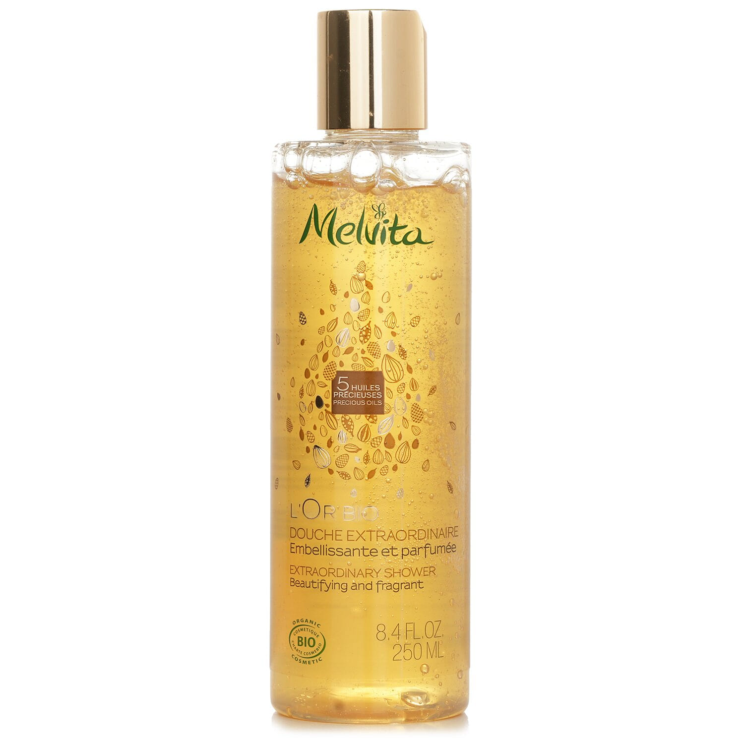 Melvita Organic Gold Extraordinary Shower Gel - Beautifying Fragrance 250 มิลลิลิตร