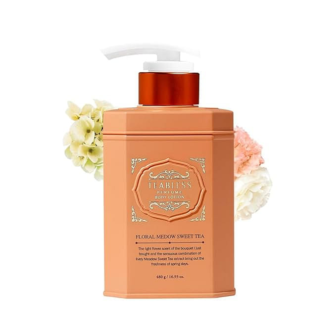 Teabless Perfume Body Lotion Floral Meadow Scent,Ceramide,Catechin,16.9Fl Oz480g 1 ส่วน
