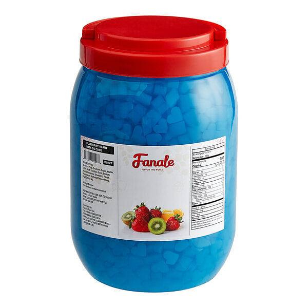 Blueberry Heart Shaped Jelly Coconut Jelly Topping nata de coco for Boba Tea 6.6 파운드