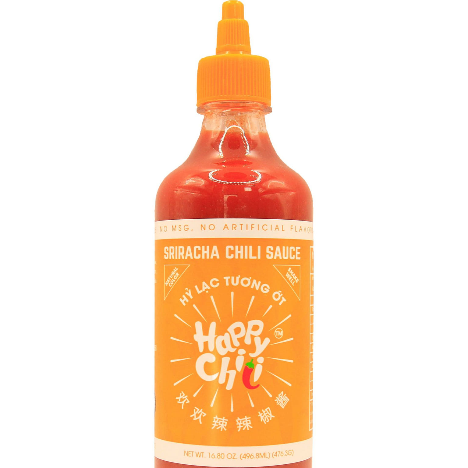 Happy Chili Sriracha Hot Sauce 476g 16.8 oz 16.8 온스