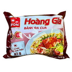 Vifon HoangGia Instant Noodle Crab 120g pack of 18 1 each