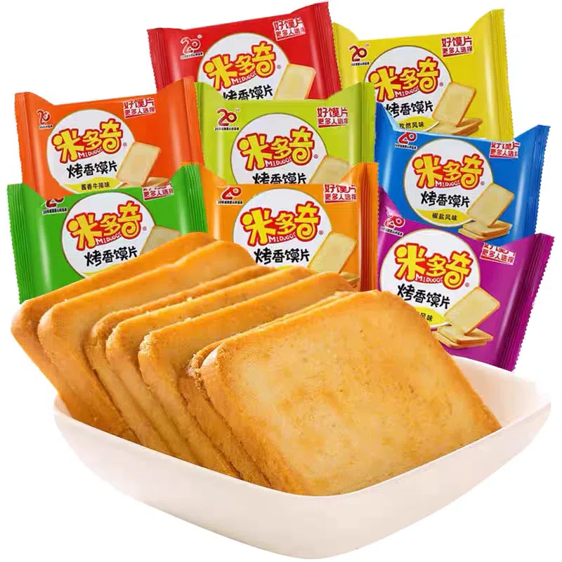 Midochi baked bread slices 5 packs mixed flavor 100 그램