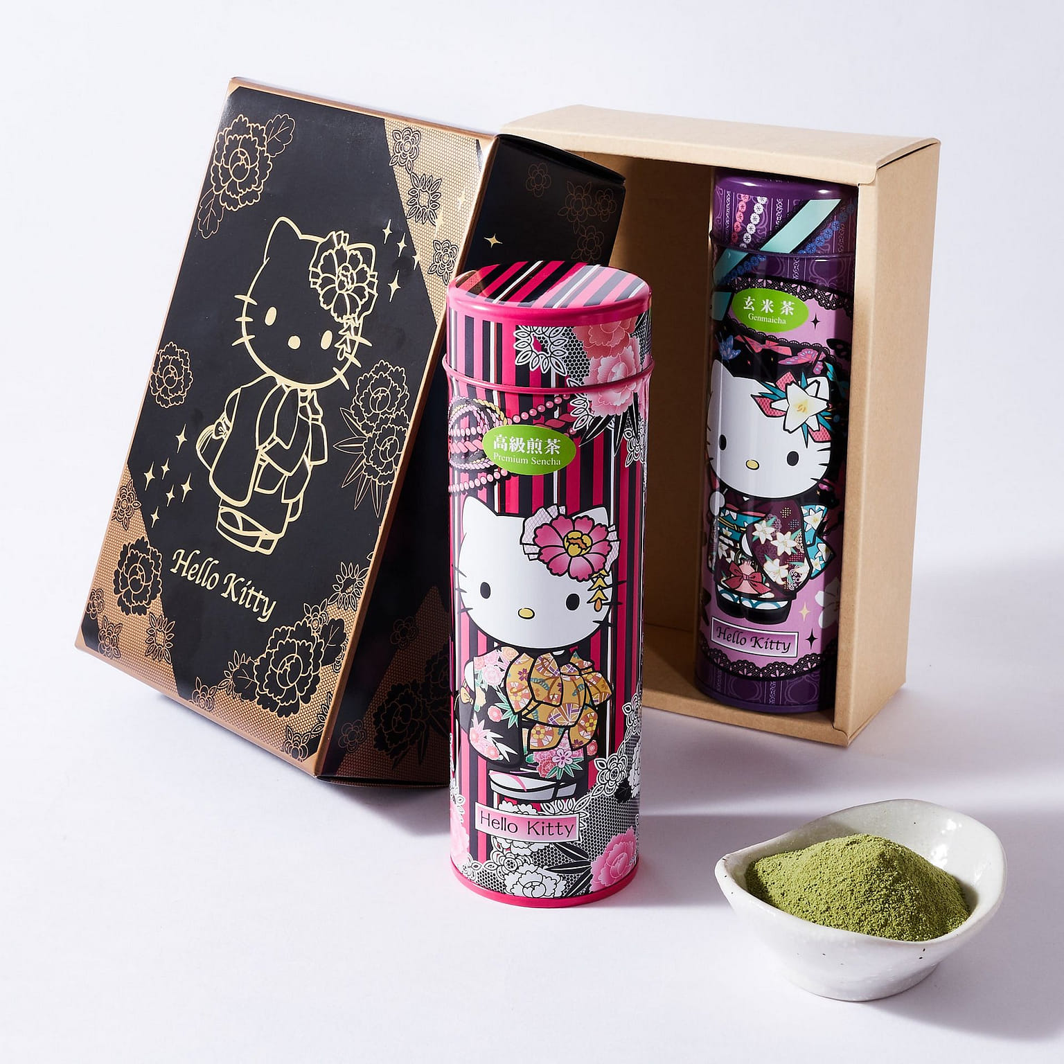 Hello Kitty Powdered Tea Gift Set - Sencha &... 340 그램