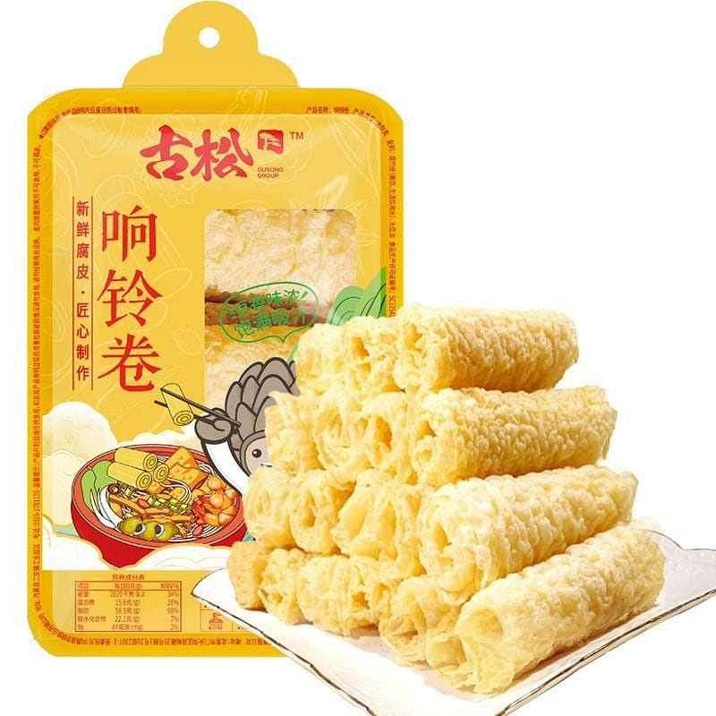 Crispy fried tofu skin rolls with bean curd sticks 120 g