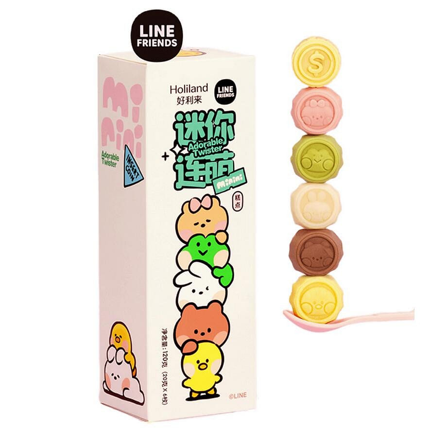好利来×LINE FRIENDS联名款 迷你连萌 糕点 夹心零食礼盒 6枚/盒 120 克