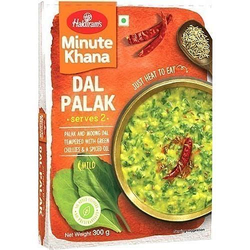Haldiram's Dal Palak - Minute Khana (Ready-to-Eat), 10.5 oz box 10.5 ออนซ์