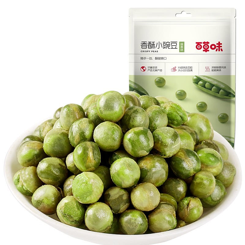 Baicao FlavorCrispy Peas 100g Garlic Green Beans 100 グラム