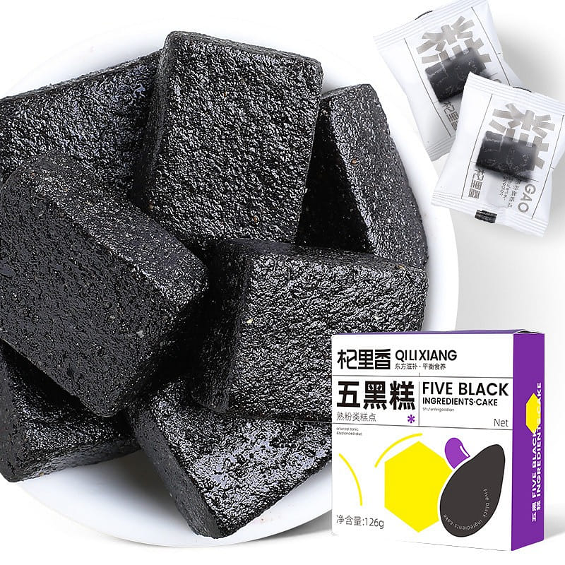 【 Qilixiang 】 Five black cake grain New Year cake 126g/ box 126 กรัม