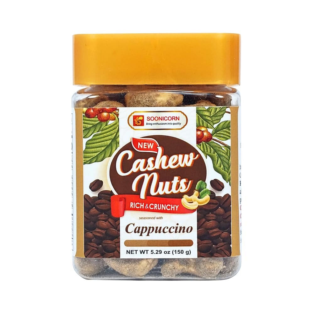 Soonicorn Cashew Nuts seasoned with Cappuccino 5.29 온스