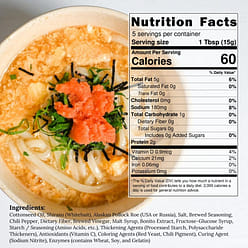 Oil Chirimen Shirasu Mentai w/ Cottonseed Oil 80 g