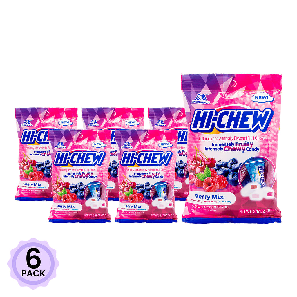 Hi-Chew 베리맛 츄잉캔디 모듬 90 그램*6 팩
