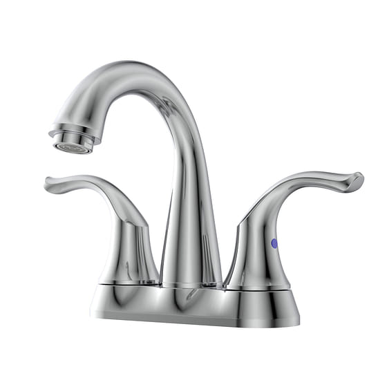 weee_grocery_4 in. Center Set 2-Handle Bathroom Faucet with Drain Kit Included in Chrome 3.14 lb