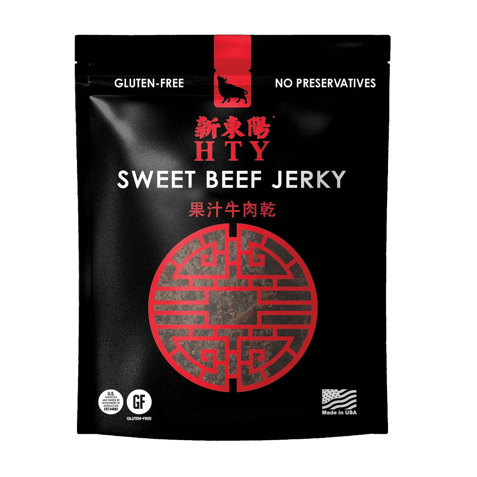 HTY Hsin Tung Yang Sweet Beef Jerky 6oz 1 each