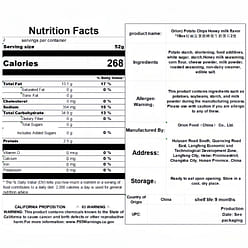 Orion Potato Chips Honey Milk Flavor 104g 2 box