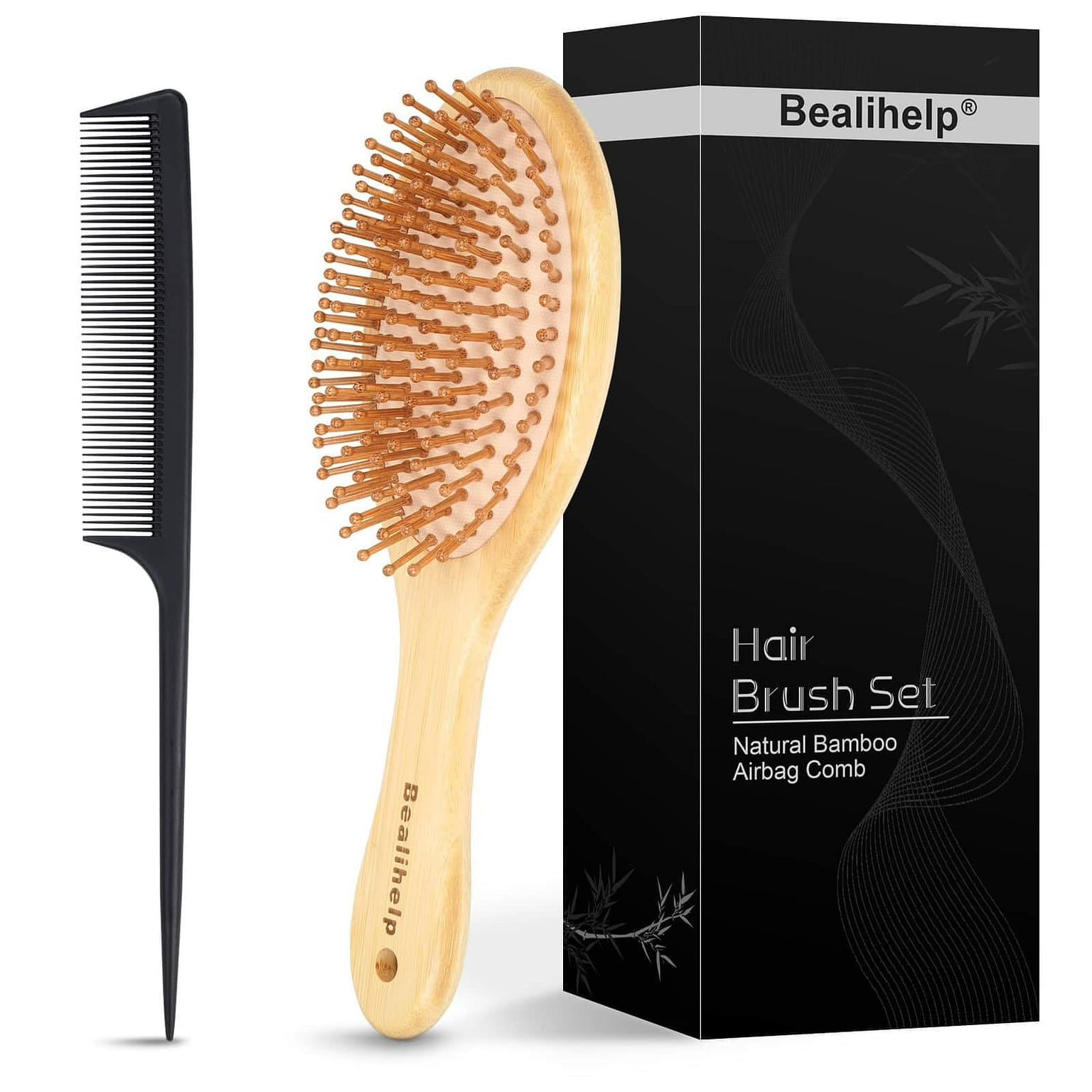 Natural Bamboo Brush, Premium Scalp Massage Hair 1 개
