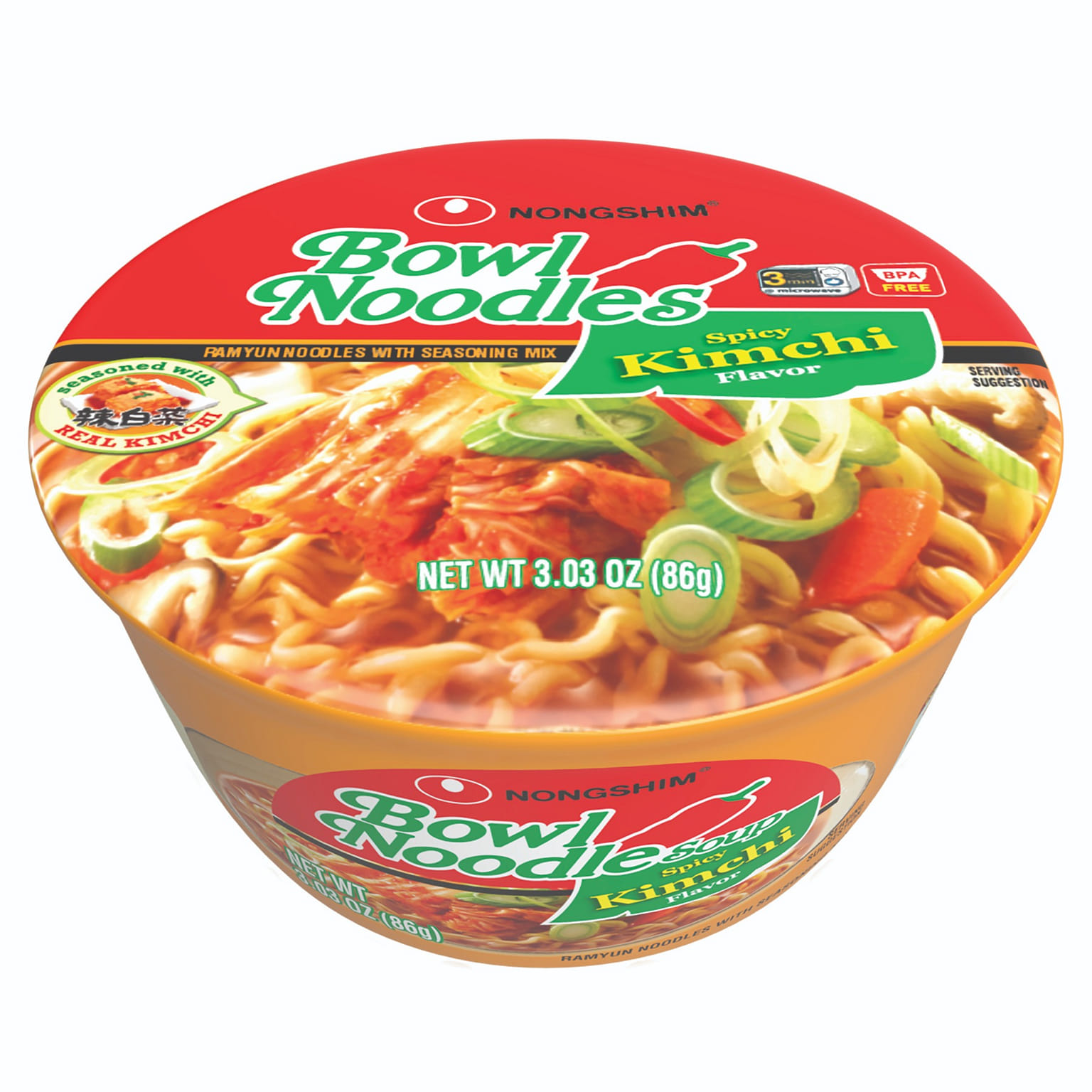 농심 볼누들 김치맛 (6개입) 1 each
