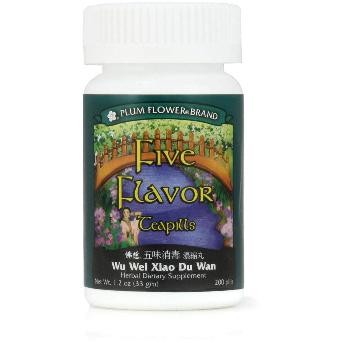 Five Flavor Teapills Wu Wei Xiao Du Wan 1 ส่วน