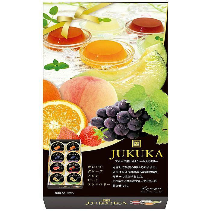 Get kanazawa Kenroku Seika Fruit Jelly 5 Flavor 8pc 1 count