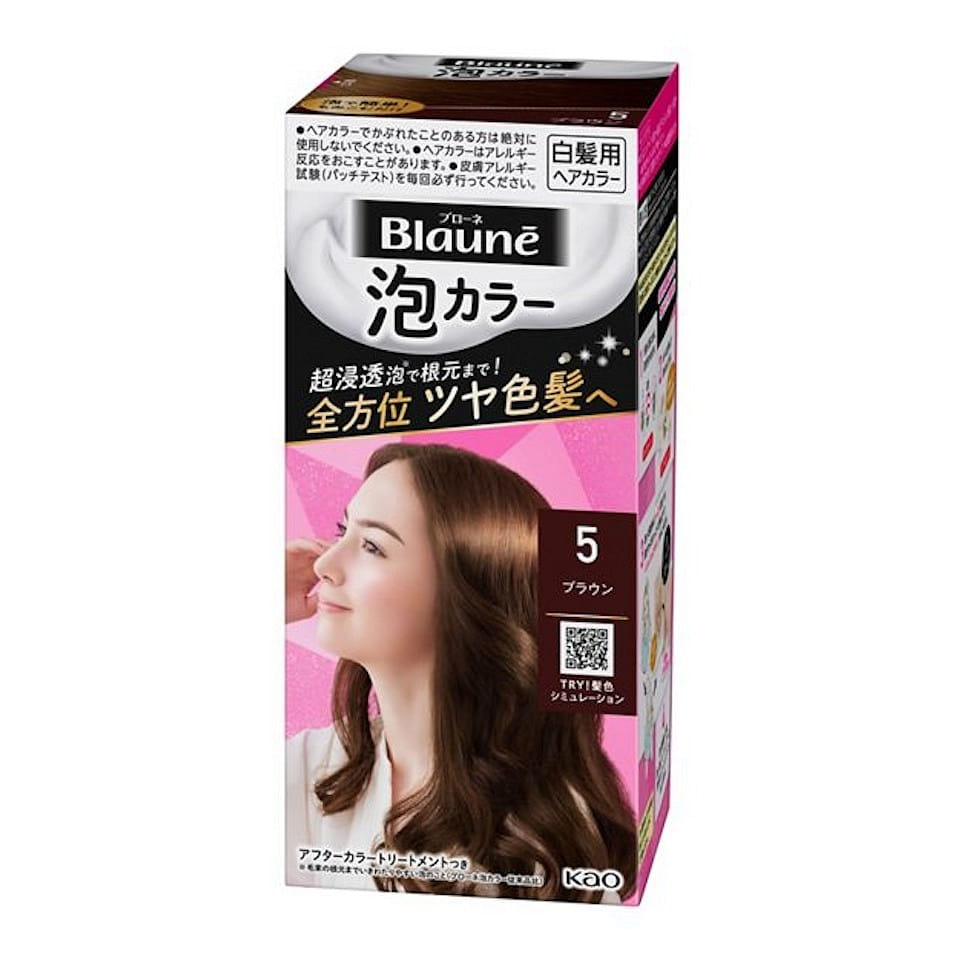 KAO Blaune Foam Color 5 - Brown 108 밀리리터