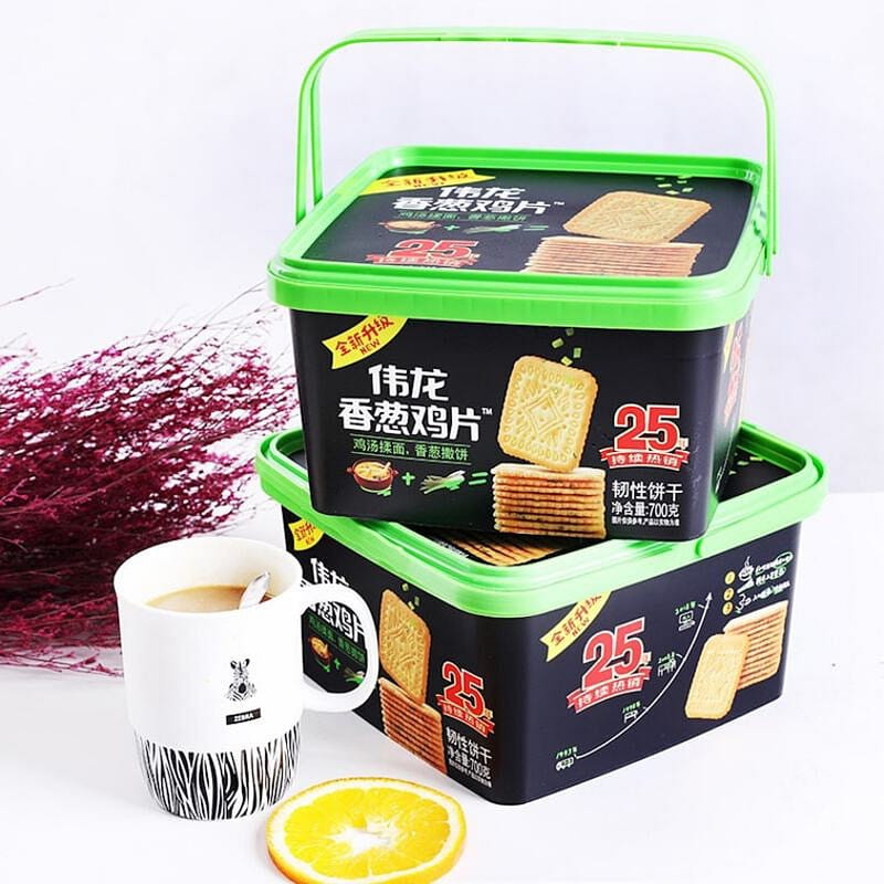 Weilong Scallion Chicken Biscuit 700g 1 count
