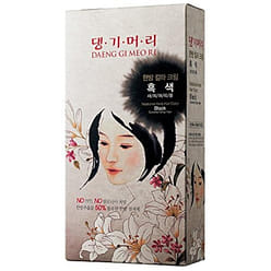Medicinal Herb Hair Color Dye Kit - Black - K-Beauty Hair Color 1 box