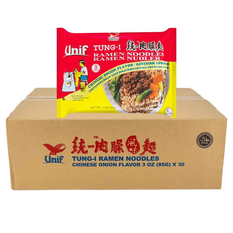 Unif Tung-I Ramen Noodles, Chinese Onion Flavor 30 แพ็ค