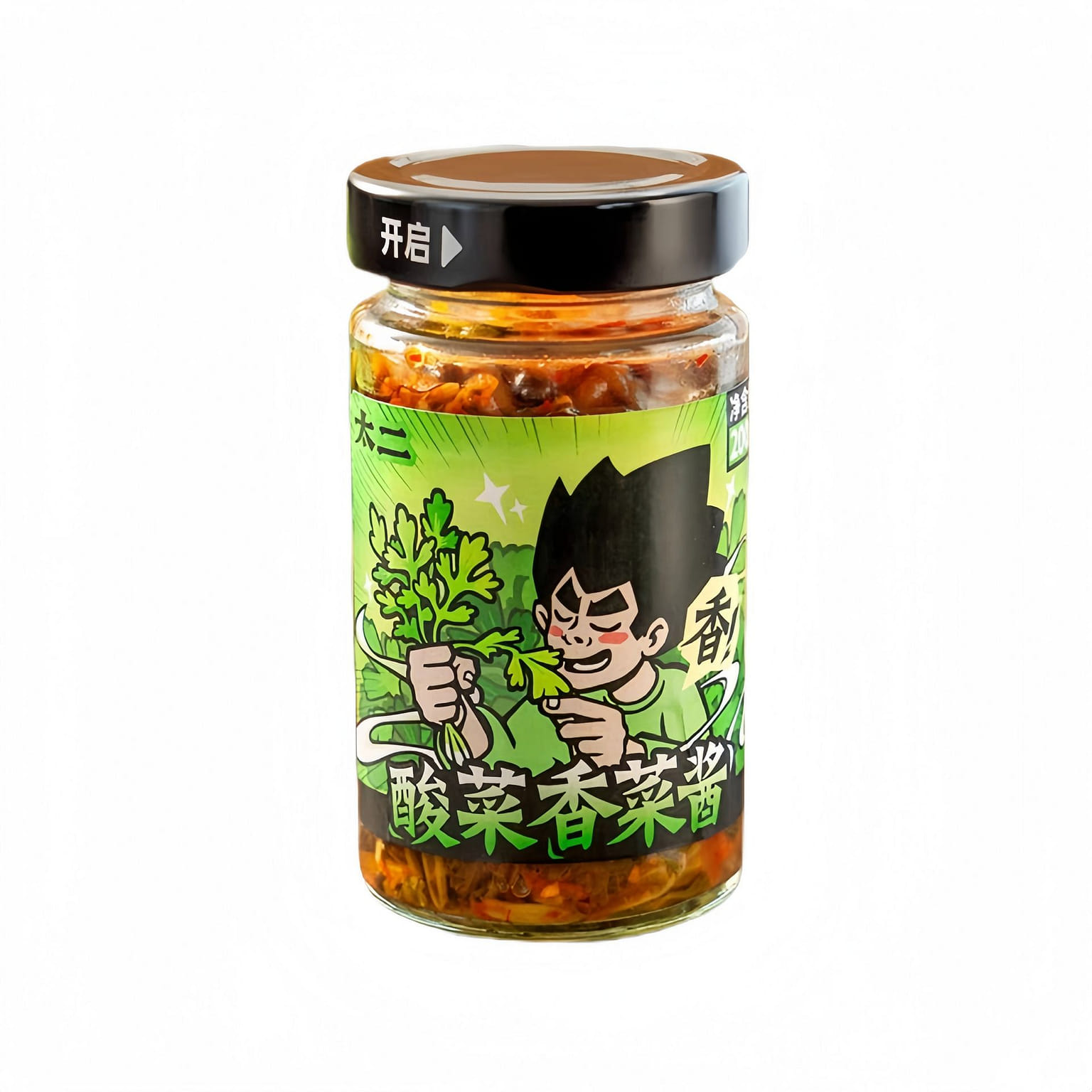 Tai Er Pickled Mustard Greens Coriander Sauce 200g 1 병