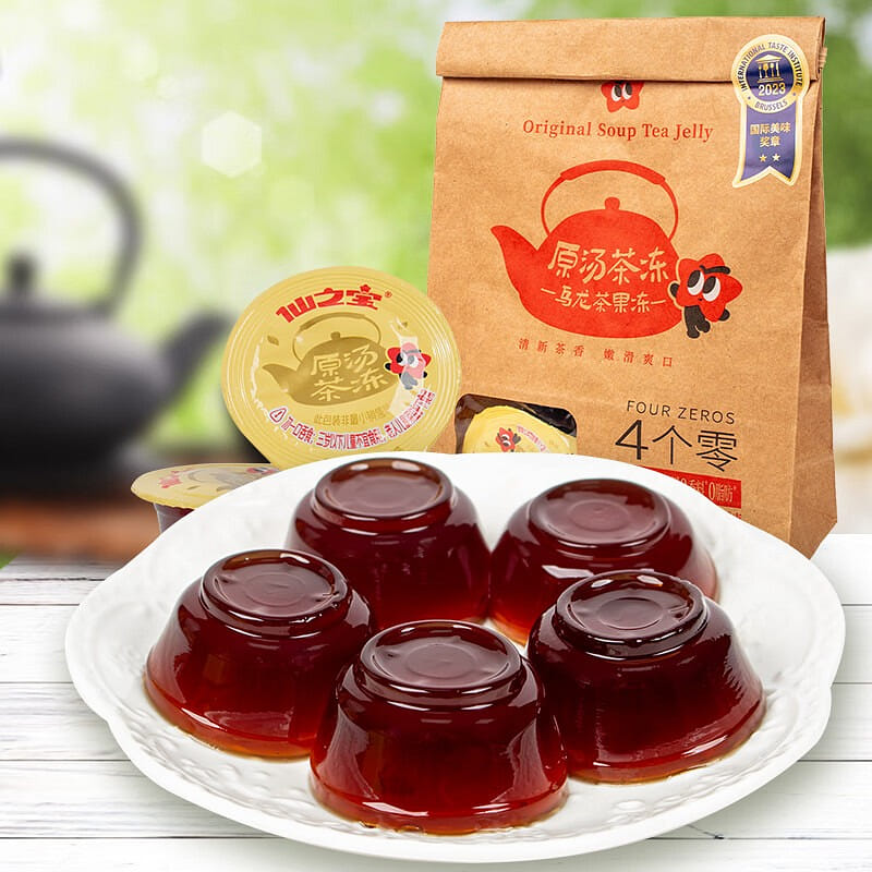 Oolong Tea Jelly Cups - Leisure Snack, 40g x 8 Cup 320 กรัม