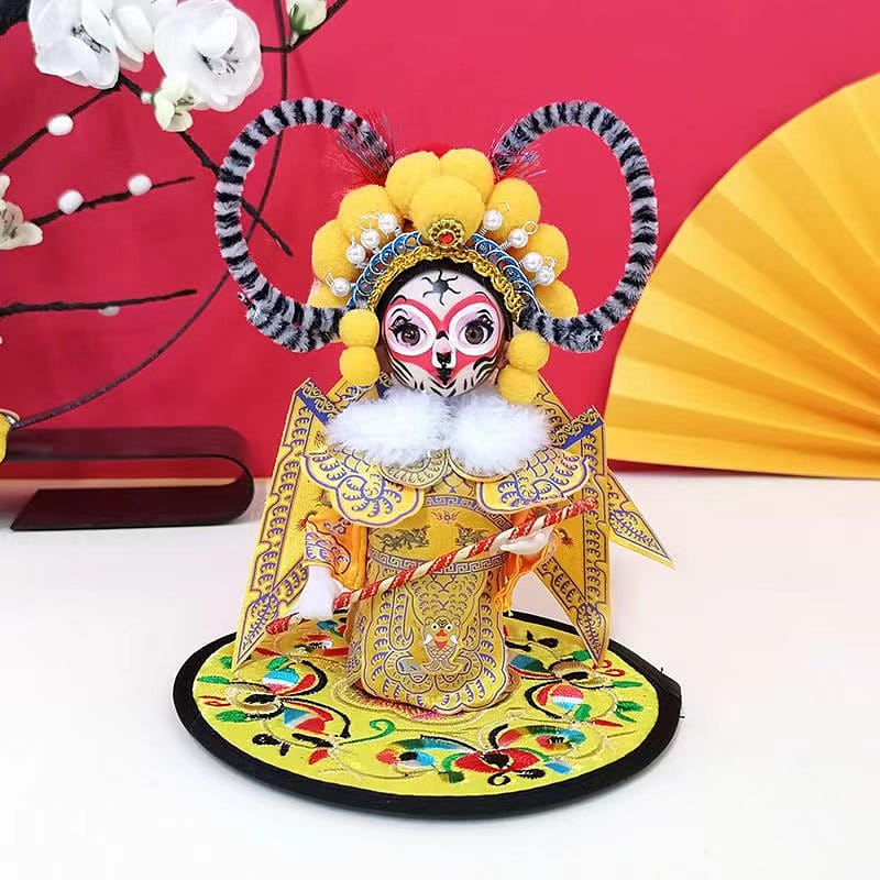 Handmade Peking Opera Figurine - Silk Cloth Doll for Home Decor and Gifts-03 150 กรัม