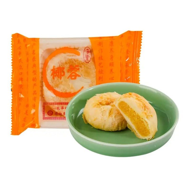 Longhuasi Shredded coconut Flavor, Mid Autumn Festival Su style Mooncakes 80 グラム