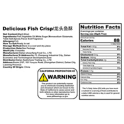 Sea Fortune Delicious Fish Crisp Seafood snack 80 g