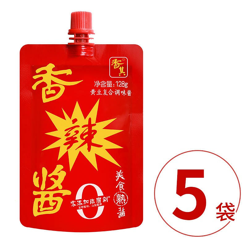 [5 bags] Xiangqi sauce (spicy) It is more convenient to twist the lid of Northea 640 그램