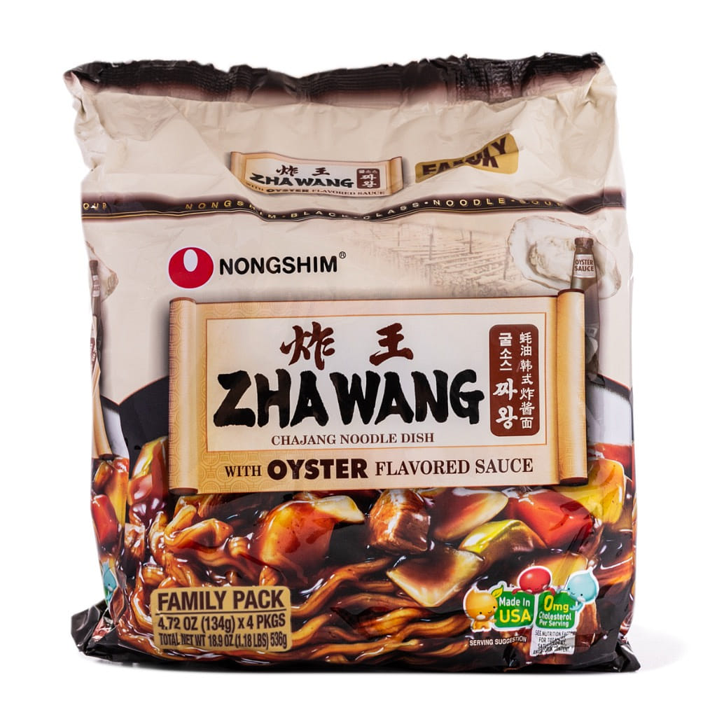 Nongshim Zha Wang Noodle, Oyster Flavor 134g*4 536 g