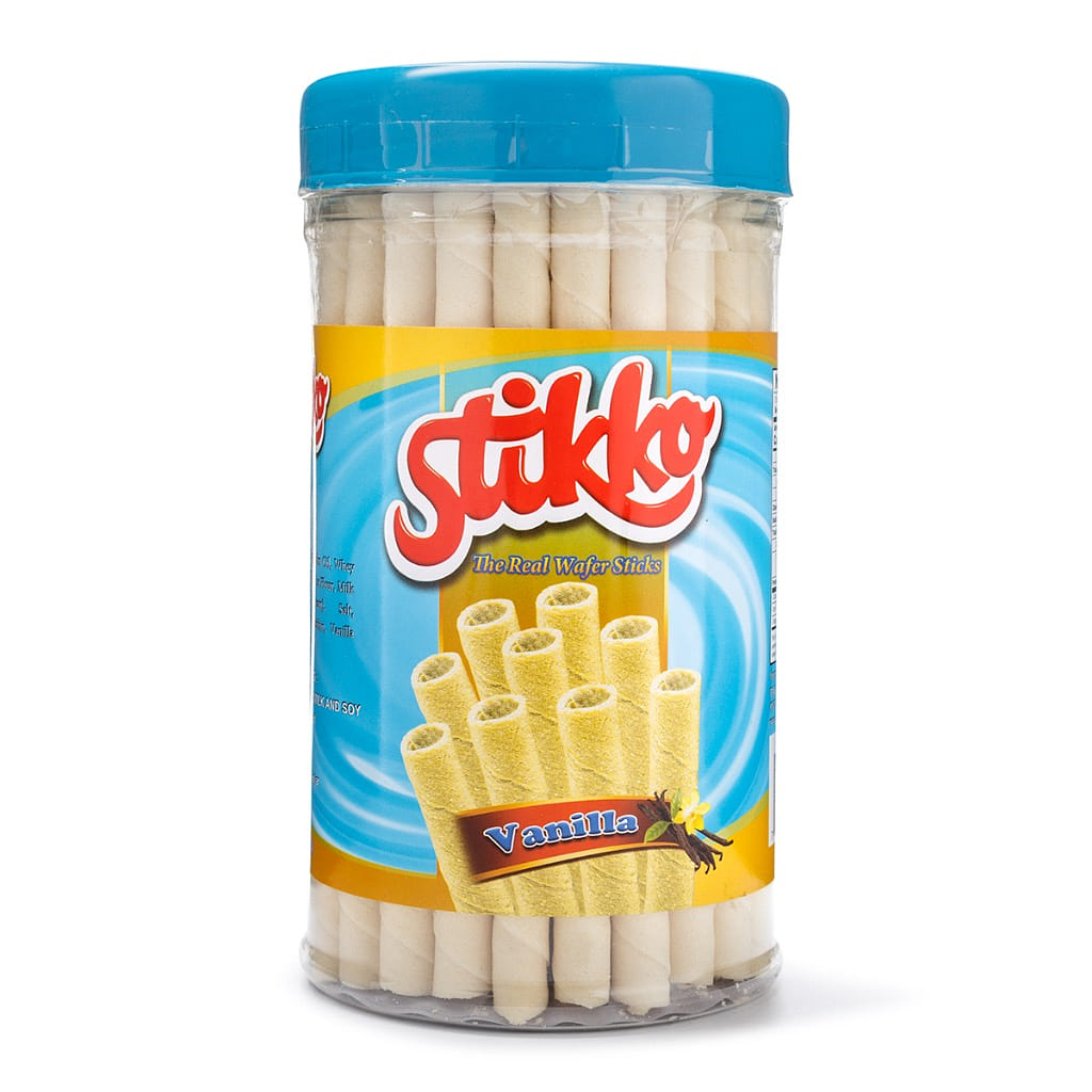 STIKKO 바닐라맛 와플 스틱 400 그램