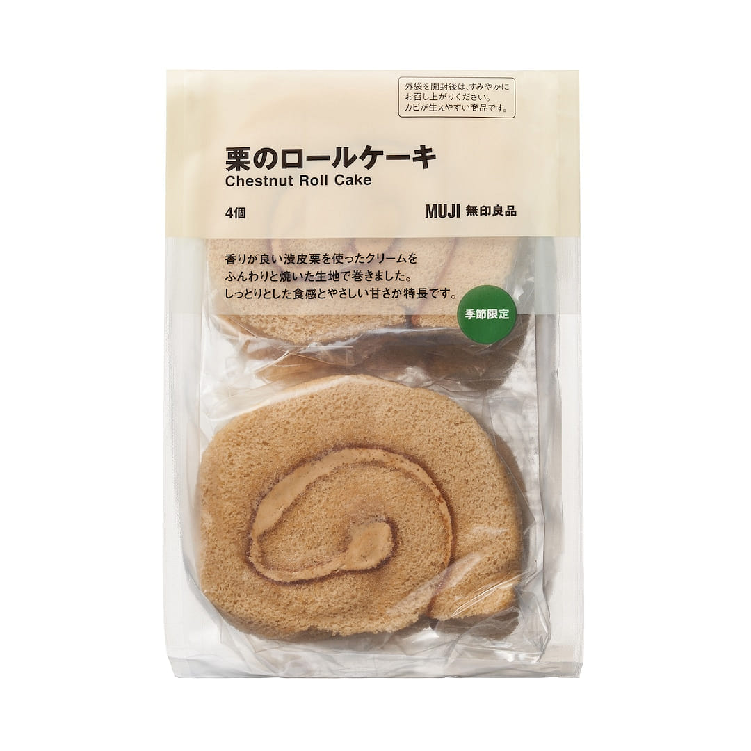 MUJI Chestnut Roll Cake 4pcs 1 each