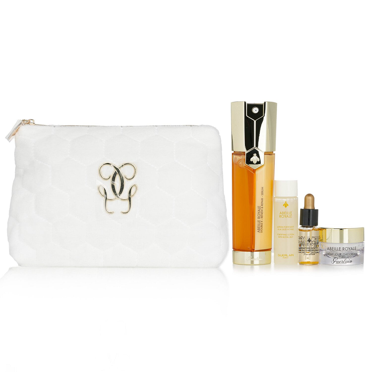Guerlain Abeille Royale Age-Defying Programme: Serum 50ml + Fortifying Lotion 15ml + Youth Watery Oil 5ml + Day Cream 7ml + bag 4pcs+1bag 4 グラム