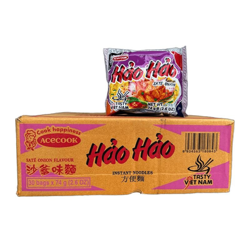 에이스쿡 하오하오 사테 양파 라면 – 30팩 75 g