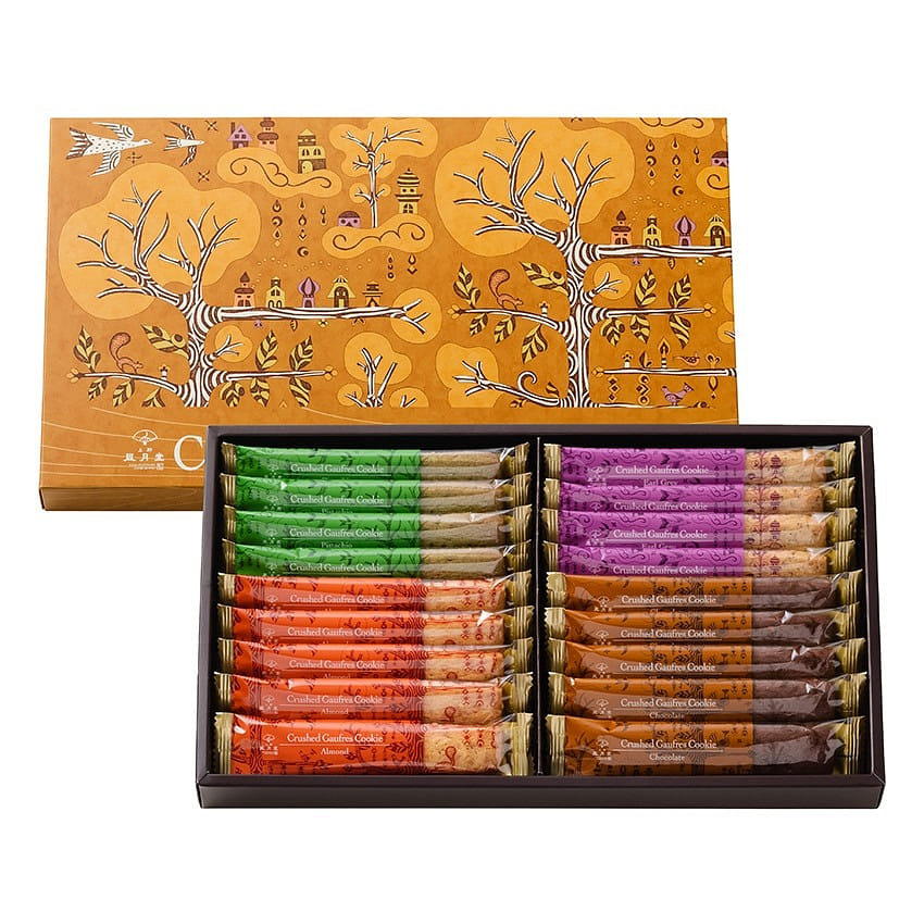 FUGETSUDO Four Flavor Cookies Bars 18pcs 1 케이스