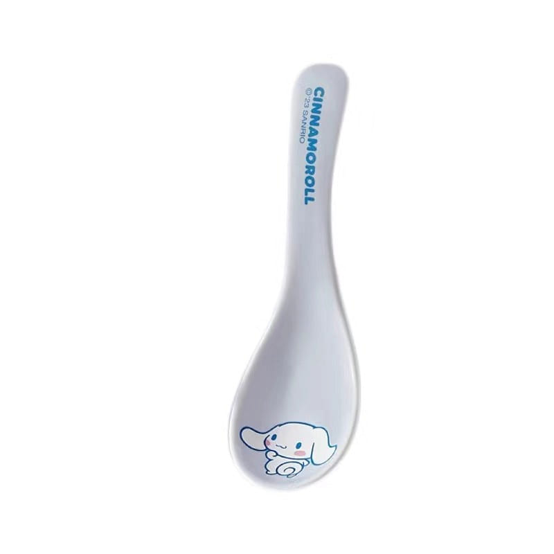 Sanrio Round Spoon Ceramic Soup Spoon/Rice Spoon/Household-Cinnamoroll 1Pc 1 개입