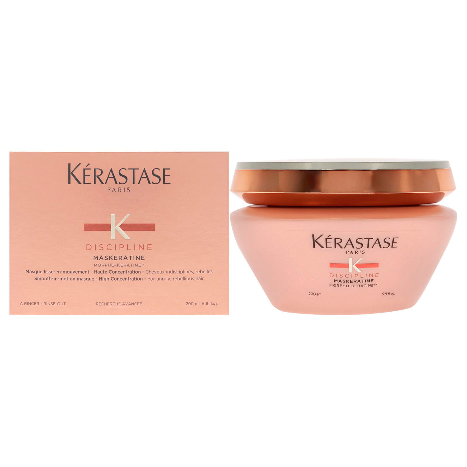 Discipline Maskeratine Masque High Concentration by Kerastase for Unisex - 6.8 oz Masque 6.8 온스