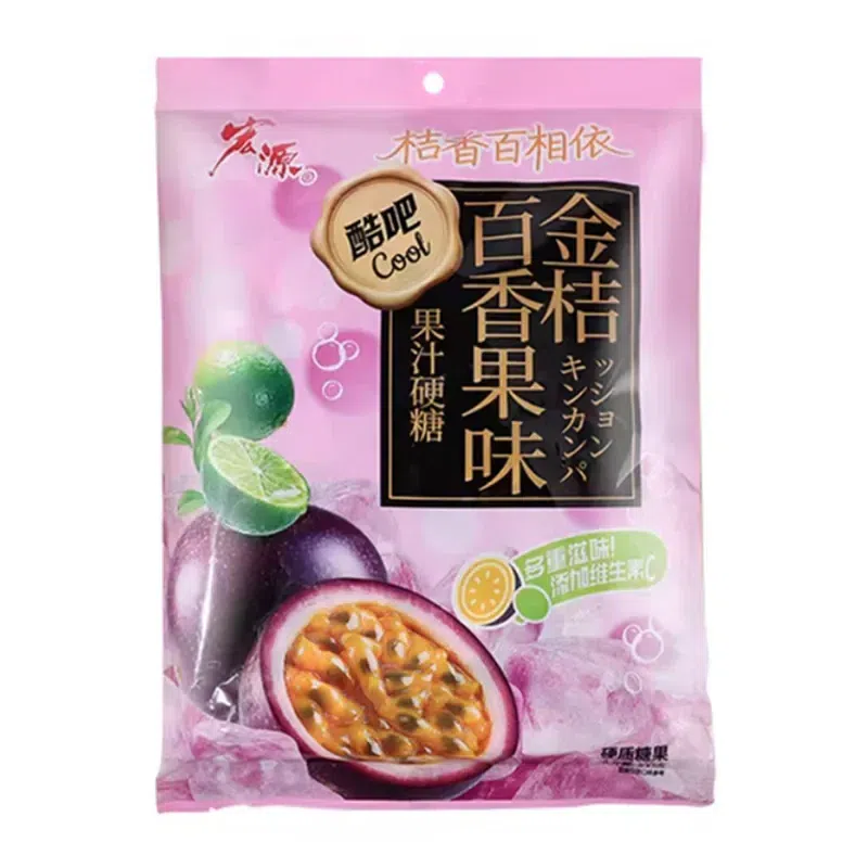 Hongyuan Kumquat Passion Fruit Hard Candy 300g 300 g
