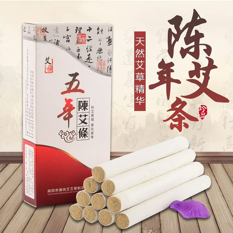 Handmade 10 Pure Natural Moxa Sticks Rolls 1 케이스